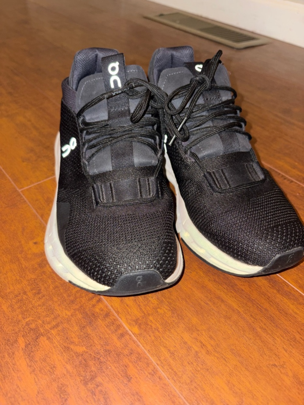 On Running Black and White Women's Running Shoes